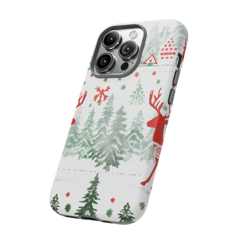 Nordic Christmas Print - Impact Resistant Phone Case